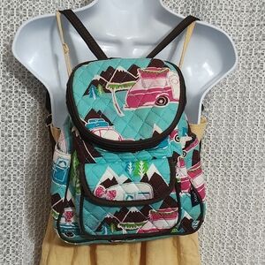 Colorful Quilted Backpack